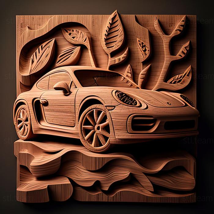 3D модель Porsche Cayman (STL)